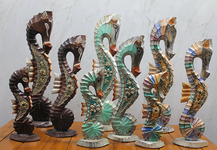 Ahşap 3'lü Denizatı Kumlu