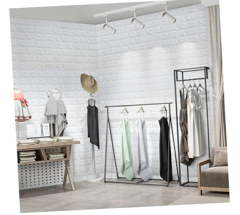 3D Tuğla Desenli Kendinden Yapışkanlı Duvar Paneli 58x38 cm