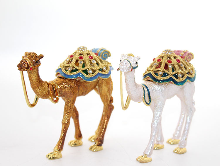Swarovski Taşlı Tekli Deve Figürü Model 11
