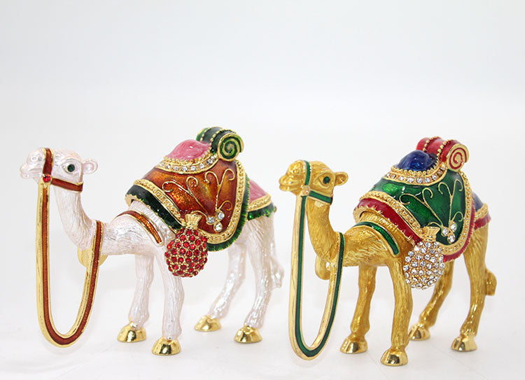 Swarovski Taşlı Tekli Deve Figürü Model 5