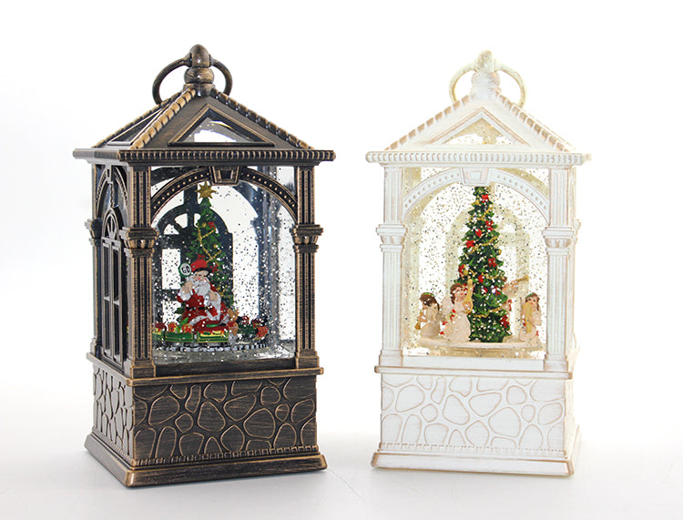 Yılbaşı Temalı Işıklı Müzikli Kar Küresi Model 2