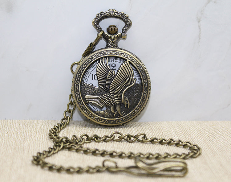 Kartal Tasarımlı Köstekli Saat