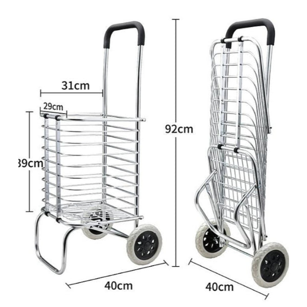 Katlanabilir Taşınabilir Alışveriş ve Taşıma Arabası