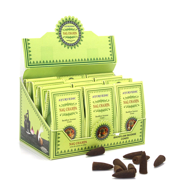 Ayurvedic Konik (Geri Akış) Tütsü Nag Champa Aromalı