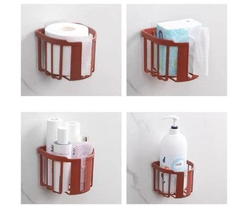 Yapışkanlı Çok Fonksiyonlu Banyo Organizeri BEYAZ