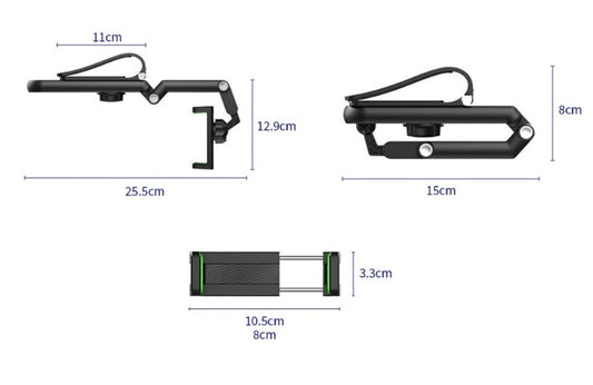 1080° Dönebilen Çok Fonksiyonlu Telefon Tutucu