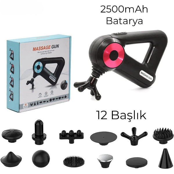 12 Başlıklı Masaj Aleti