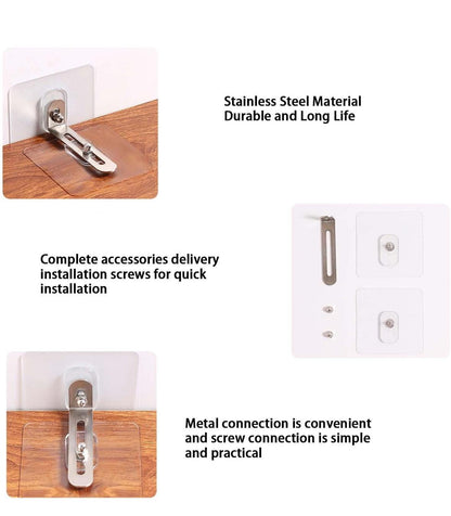 Kendinden Yapışkanlı Mobilya Sabitleme Aparatı