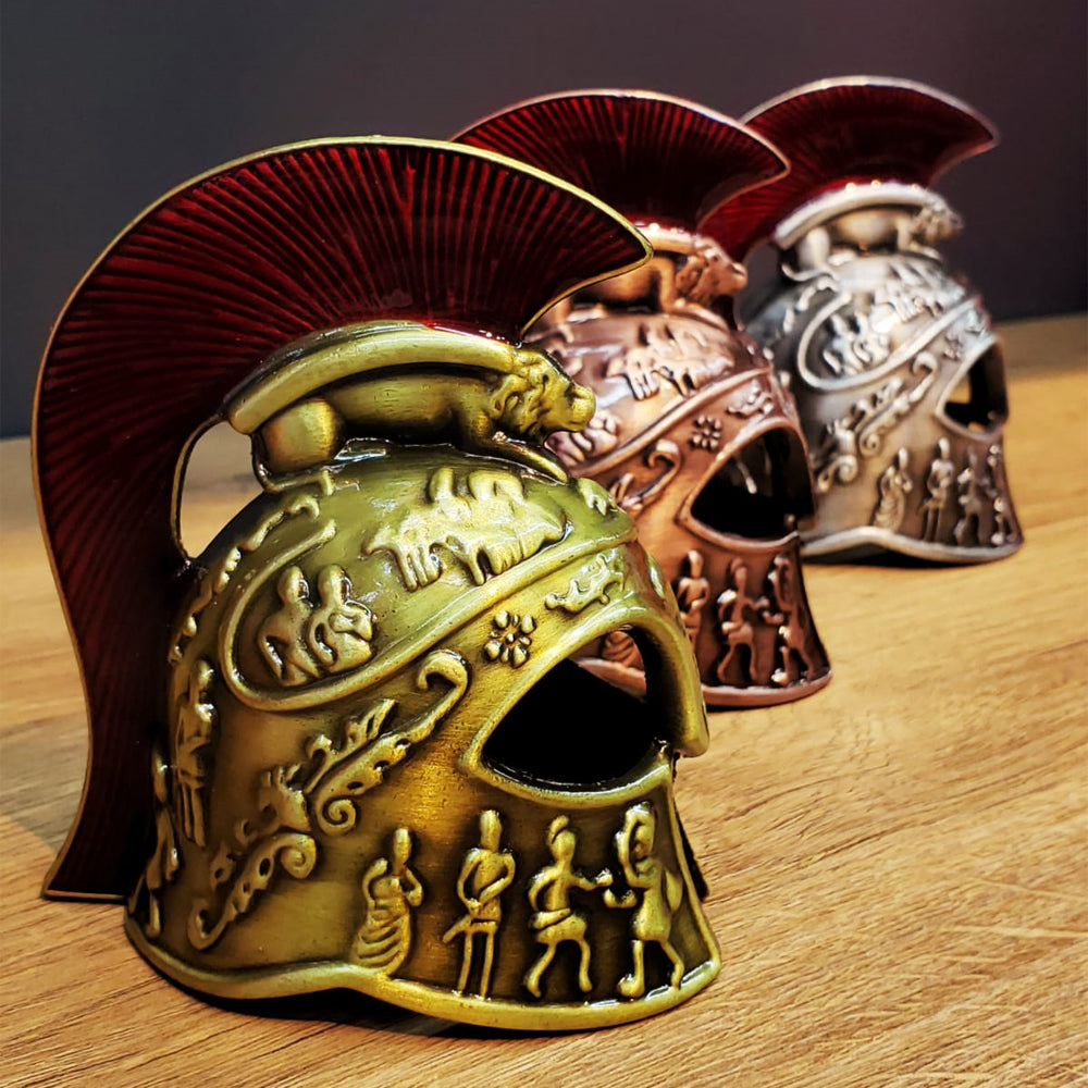 Metal Dekoratif Şövalye Miğferi