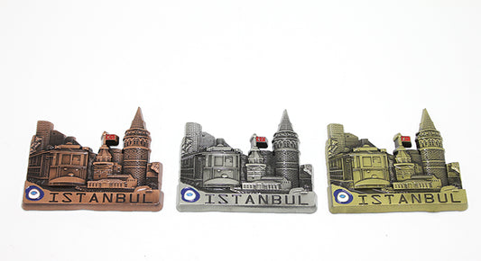 Metal İstanbul Temalı Yöresel Magnet Model 3