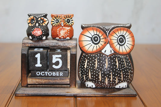 Ahşap Baykuş Takvim