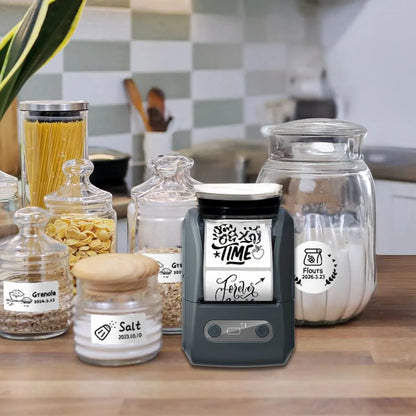 Beyaz Kablosuz Portatif Etiket Yazıcısı