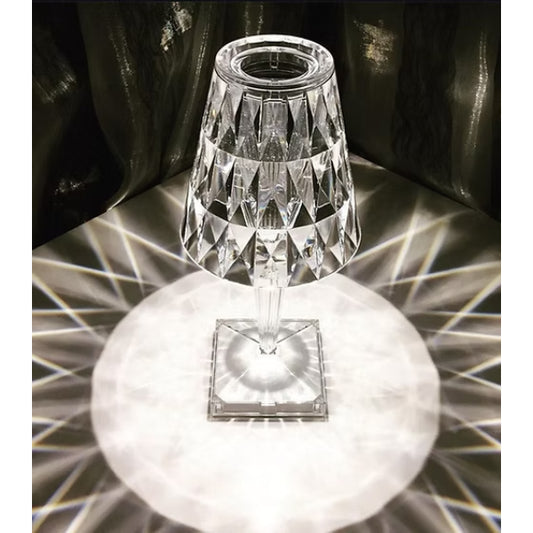 Kristal Abajur LED Kumandalı Ve Dokunmatik Masa Lambası