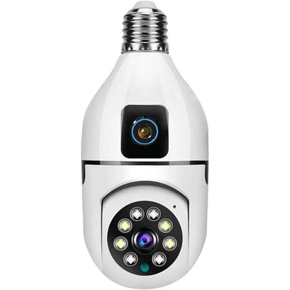 Çift Lensli Duy Girişli Kablosuz Ampul Kamera