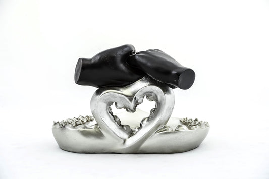 Özel Tasarım Kalpli Polyester Sunum Tepsisi