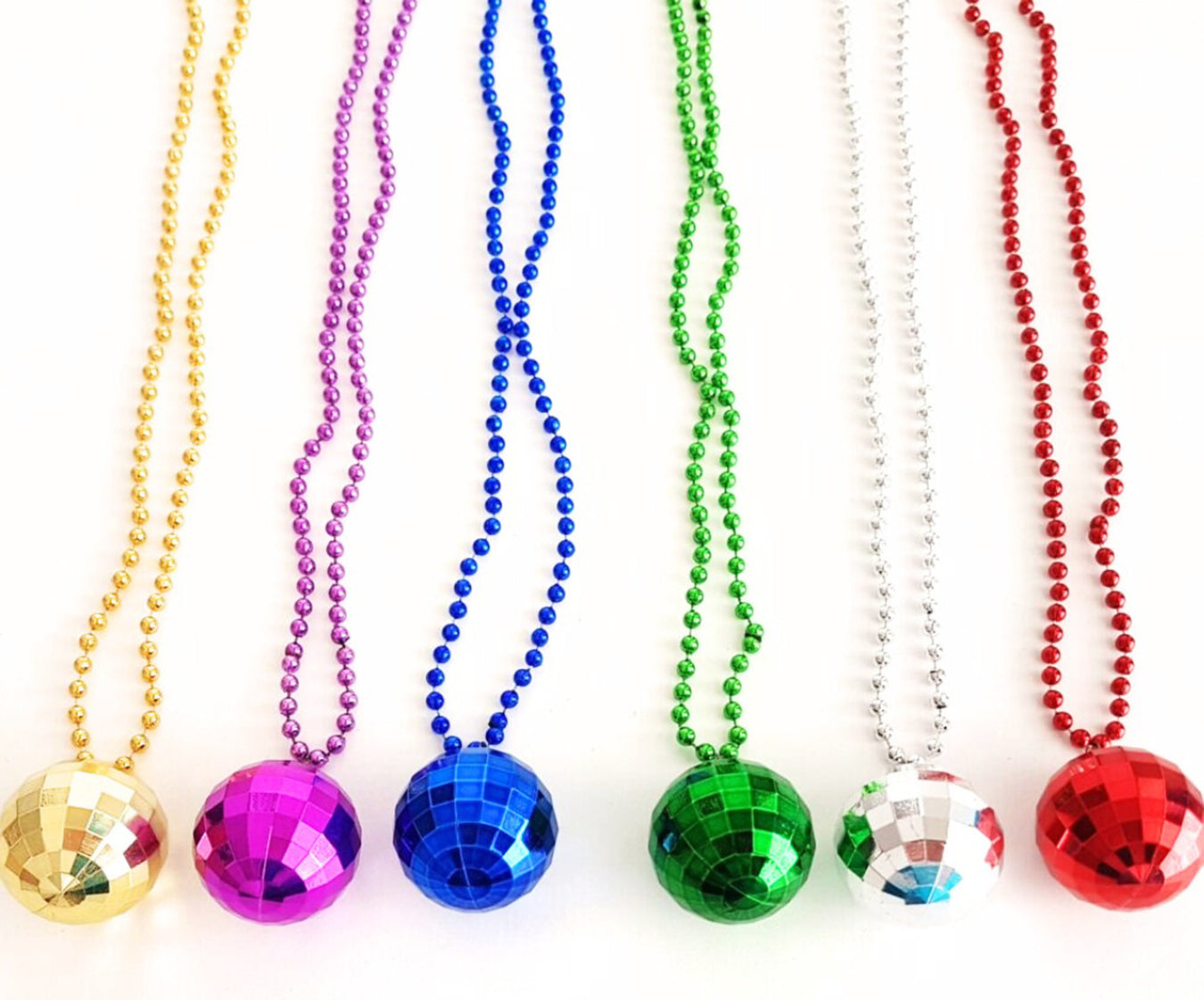 Disko Topu Kolye Seti 6 Adet