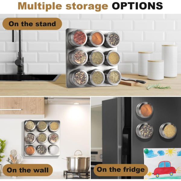 6'lı Mıknatıslı Baharatlık Seti