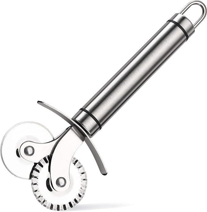 Çift Başlıklı Pizza Hamur Bıçağı