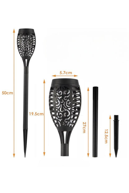 Solar Alev Efektli Bahçe Lambası