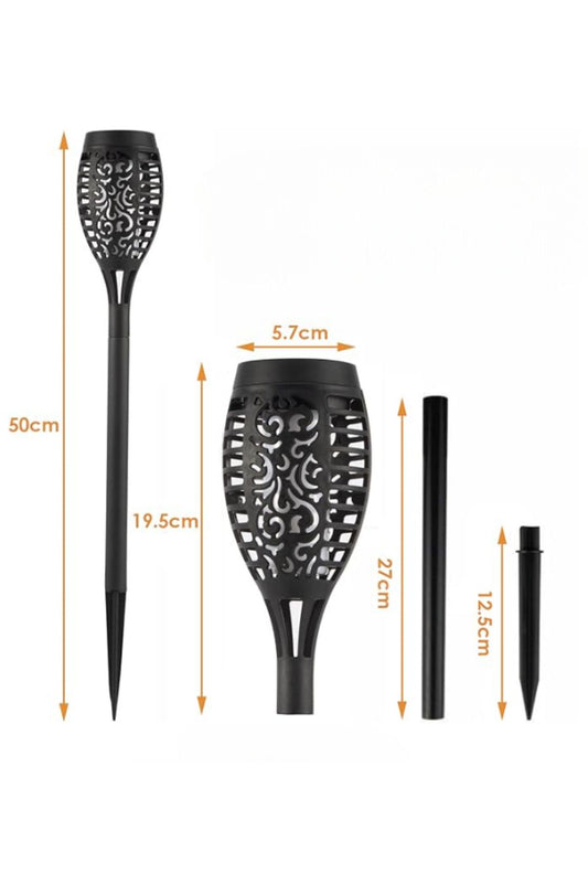 Solar Alev Efektli Bahçe Lambası