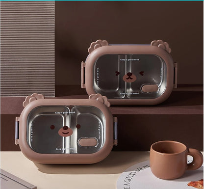 Bölmeli Paslanmaz Çelik Yemek Kutusu