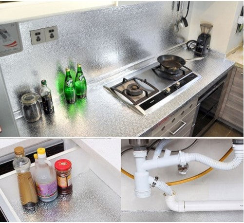 Alüminyum Folyo Yapışkanlı Mutfak Koruyucu Folyo 2 Metre