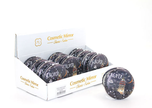 Taşlı İstanbul Tasarımı El Aynası Kalın Model 6