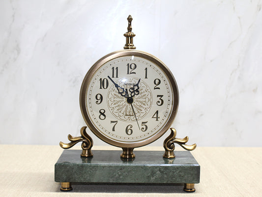 Mermer Tabanlı Masaüstü Saat