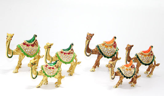 Swarovski Taşlı 3'lü Deve Figürü Model 2