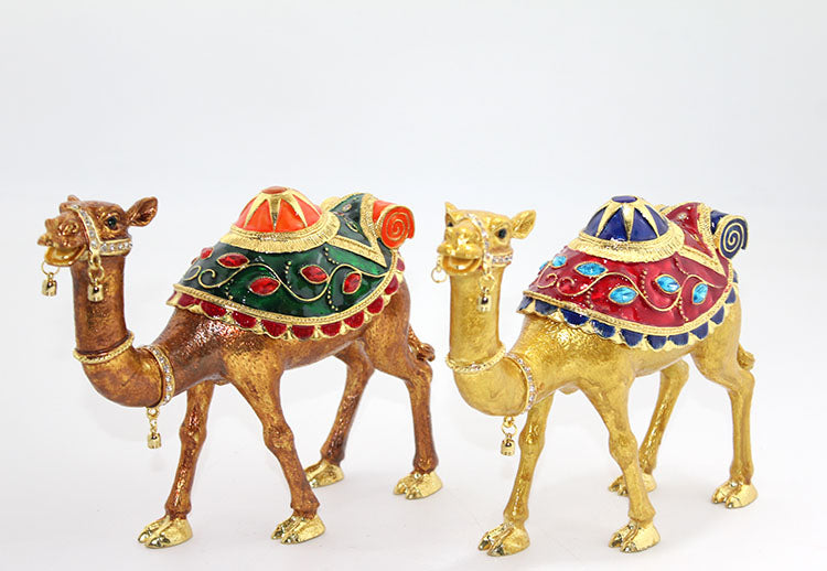 Swarovski Taşlı Tekli Deve Figürü Model 10