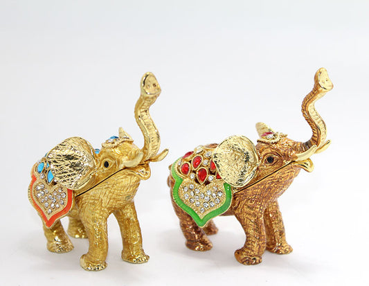 Swarovski Taşlı Tekli Fil Figürü Model 2