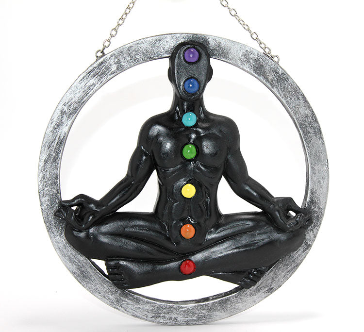 Polyester Duvara Asmalı 7 Chakra Pano