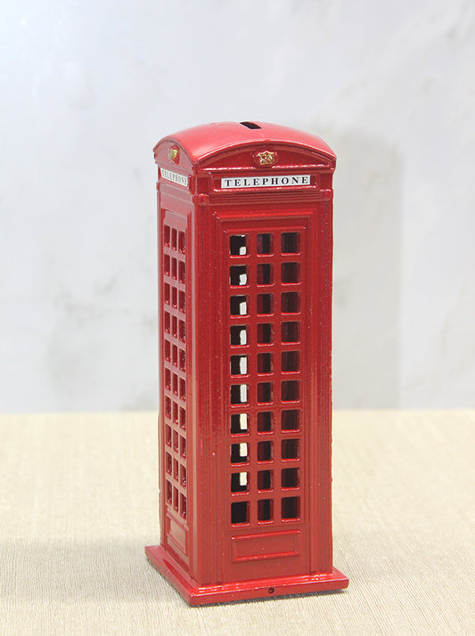 Dekoratif Metal Telefon Kulübesi Kumbara