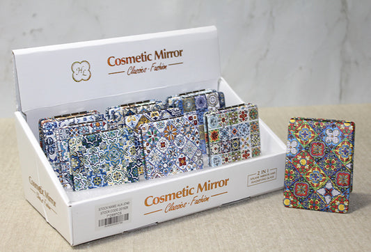 Taşlı El Aynası Dikdörtgen İnce Model 3