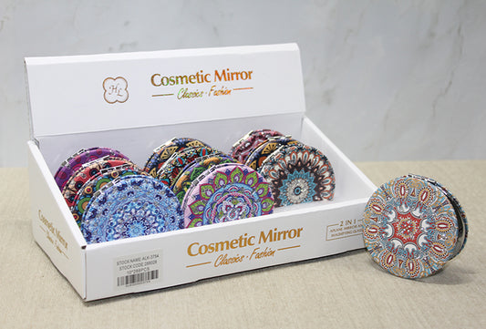 Taşlı El Aynası Yuvarlak İnce Model 3