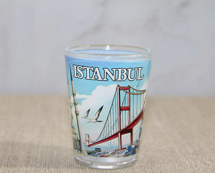 İstanbul Temalı Cam Shot Bardak