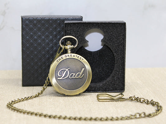 Özel Kutulu Dad (Baba) Tasarımlı Antik Köstekli Saat
