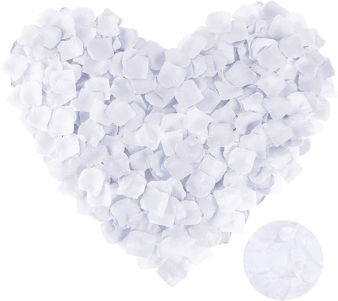 Beyaz Renk Gül Yaprağı - 10 Paket 1000 Adet