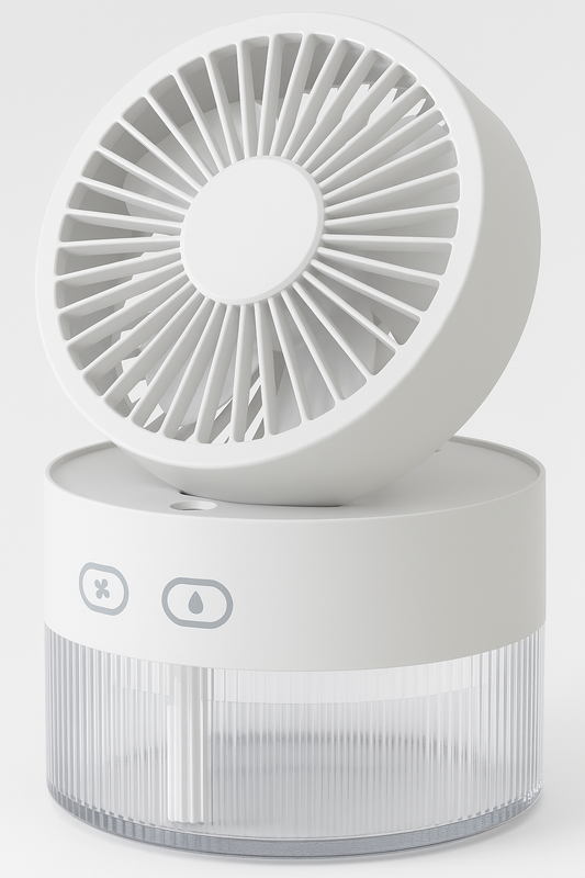 Su Spreyli Katlanır Başlıklı USB Mini Fan