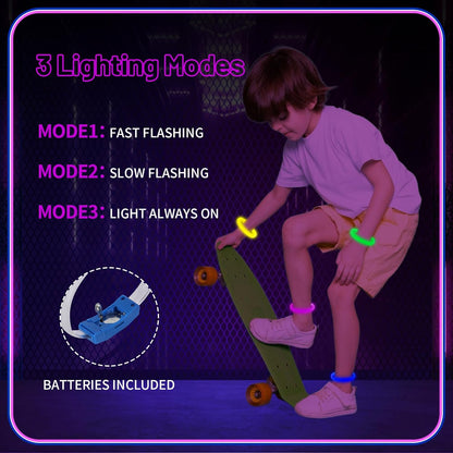 Festival &amp; Parti LED Bileklik 3 Farklı Mod Işıklı 1 Adet