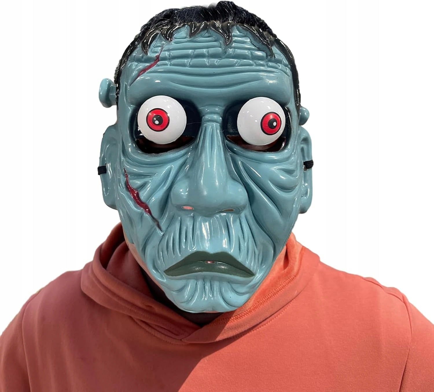 Frankenstein Temalı Sallanan Oynar Gözlü Maske