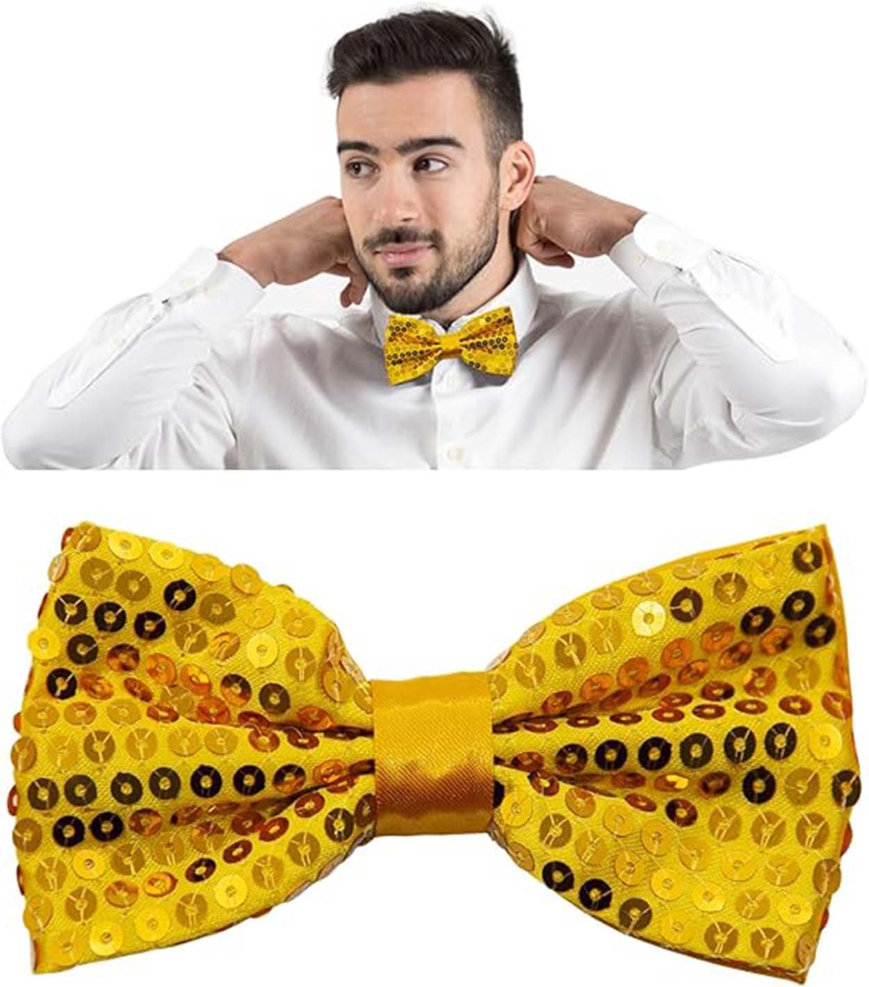 Altın Payetli Pullu Papyon