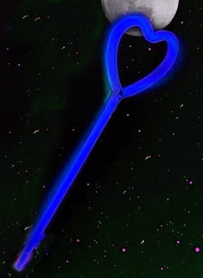 Kalp Şekili Glow Çubuk Seti 6 Adet