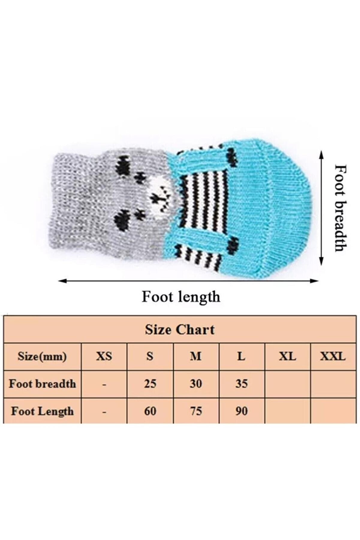 Kedi Köpek Kaydırmaz Örme Çorap