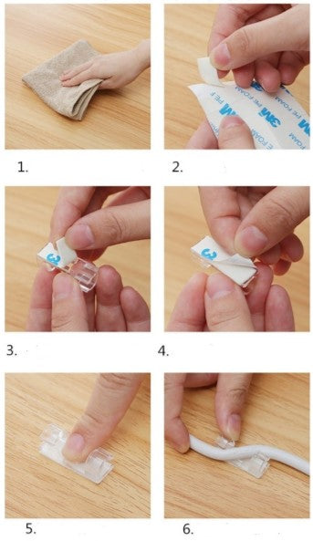 Kablo Sabitleyici Klips Seti 20 Adet