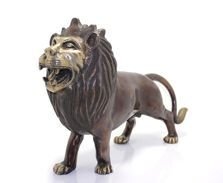 Metal Aslan Biblosu 60 Cm