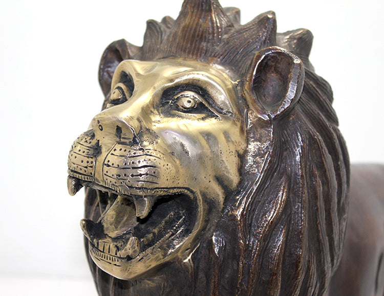 Metal Aslan Biblosu 60 Cm