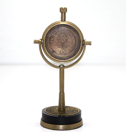 Masa Üstü Pirinç Saat Model 4