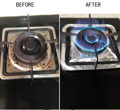 10 Adet Alüminyum Ocak Koruyucu Folyo