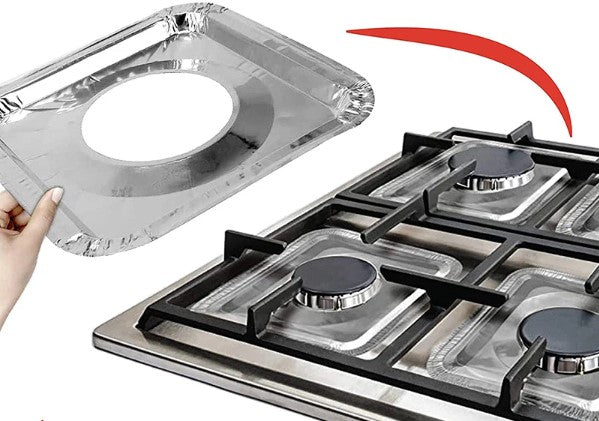10 Adet Alüminyum Ocak Koruyucu Folyo